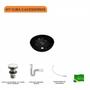 Imagem de Kit Cuba R30 com Válvula Click 1 Polegada e meia e Sifão Pvc e Flexível Compace