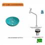 Imagem de Kit Cuba R35 com Torneira Link 1062 Metal e Válvula Click 1 Polegada B Compace