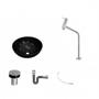 Imagem de Kit Cuba R35 com Torneira Link 1062 Metal e Válvula Click 1 Polegada B e Sifão Cromado e Flexível Co