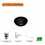 Imagem de Kit Cuba R35 com Válvula Click 1 Polegada G e Sifão Pvc e Flexível Compace