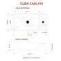 Imagem de Kit Cuba Rl545 Roma com Torneira 1198 e Válvula Click com Sifão e Flexível