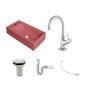 Imagem de Kit Cuba Rl545 Roma com Torneira 1198 e Válvula Metal com Sifão e Flexível Rosa
