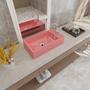 Imagem de Kit Cuba Rl545 Roma com Torneira 1198 e Válvula Metal com Sifão e Flexível Rosa