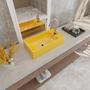 Imagem de Kit Cuba Rl545 Roma com Torneira Luxo Amarelo