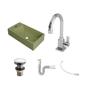 Imagem de Kit Cuba Rl545 Roma com Torneira Luxo e Válvula Click com Sifão e Flexível