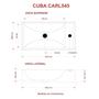 Imagem de Kit Cuba Rl545 Roma com Torneira Luxo e Válvula Click com Sifão e Flexível