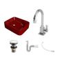 Imagem de Kit Cuba Ro36 Cross com Torneira Luxo e Válvula Click com Sifão e Flexível
