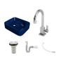 Imagem de Kit Cuba Ro36 Cross com Torneira Luxo e Válvula Metal com Sifão e Flexível