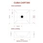 Imagem de Kit Cuba Rt30 Riviera com Válvula Metal e Sifão com Flexível