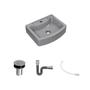 Imagem de Kit Cuba RT41 C/Válvula Click 1''B (2,6cm) + Sifão Cromado + Flexível