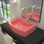 Imagem de Kit Cuba RT41 com Torneira Luxo 1195 Metal e Válvula Click 1 Polegada B e Sifão Pvc e Flexível Compa