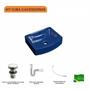 Imagem de Kit Cuba RT41 com Válvula Click 1 Polegada G e Sifão Pvc e Flexível Compace