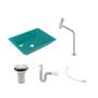 Imagem de Kit Cuba RT45 C/Torneira Link 1062 Metal + Válvula 1'' (2,6cm) + Sifão Pvc + Flexível