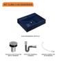 Imagem de Kit Cuba RT49 C/Válvula Click 1''B (2,6cm) + Sifão Cromado + Flexível