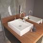 Imagem de Kit Cuba Rt49 com Torneira Luxo 1195 Metal e Válvula Click 1 Polegada B e Sifão PVC e Flexível Compa