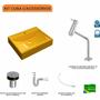 Imagem de Kit Cuba Rt49 com Torneira Pratika 1060 Metal e Válvula Click 1 Polegada B e Sifão Pvc e Flexível Co