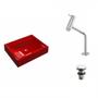 Imagem de Kit Cuba RT49 com Torneira Pratika 1060 Metal e Válvula Click 1 Polegada G Compace