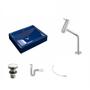 Imagem de Kit Cuba RT49 com Torneira Pratika 1060 Metal e Válvula Click 1 Polegada G e Sifão Pvc e Flexível Co