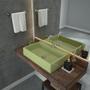 Imagem de Kit Cuba RT55 com Torneira 1198 Metal e Válvula Click 1 Polegada e meia e Sifão Pvc e Flexível Compa