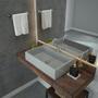 Imagem de Kit Cuba RT55 com Torneira 1198 Metal e Válvula Click 1 Polegada G e Sifão Cromado e Flexível Compac