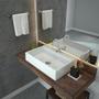 Imagem de Kit Cuba RT55 com Torneira 1198 Metal e Válvula Click 1 Polegada G e Sifão Cromado e Flexível Compac