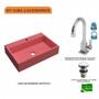 Imagem de Kit Cuba RT55 com Torneira Luxo 1195 e Válvula Click 1 Polegada e meia Compace