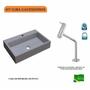 Imagem de Kit Cuba Rt55 com Torneira Pratika 1060 Metal 1/4 Volta Compace