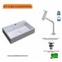 Imagem de Kit Cuba Rt55 com Torneira Pratika 1060 Metal e Válvula Click 1 Polegada e Meia Compace