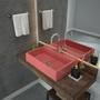 Imagem de Kit Cuba RT55 com Válvula Click 1 Polegada G e Sifão Cromado e Flexível Compace