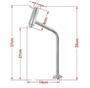Imagem de Kit Cuba Vidro Oval 10Mm Tampo 50Cm Incolor Suporte Torneira