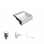 Imagem de Kit Cuba XQ355 com Válvula Click 1 1/2" com Sifão PVC e Flexível Compace