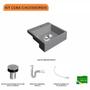 Imagem de Kit Cuba XQ355 com Válvula Click 1"B com Sifão PVC e Flexível Compace