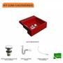 Imagem de Kit Cuba XQ355 com Válvula Click 1"G com Sifão PVC e Flexível Compace