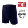 Imagem de Kit Cueca Boxer Plus Size Masculino Trifil - Tam.GG1 - Cor:Marinho + Kit 3 Meias Sapatilha Tamanho:39 - Cor:Branco