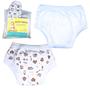 Imagem de Kit Cueca Calcinha Treinamento Desfralde Kit 2und Safari Bco