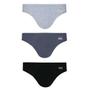 Imagem de Kit Cueca Lupo Slip Algodão 3 Peças