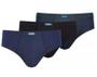 Imagem de Kit Cuecas Torp Slip Algodão Lateral Canelada - 3 Un - R7006