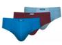 Imagem de Kit Cuecas Torp Slip Algodão Lateral Canelada - 3 Un - R7006