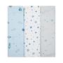 Imagem de Kit Cueiro Bebê Flanelado Compose Papi 80x80 Cm C 3 Unidades