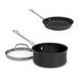 Imagem de Kit cuisinart panela 3 litros com tampa e frigideira anodizada antiaderente 20cm preto 