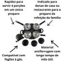 Imagem de Kit Cuscuzeira Drone 4 Porções + Frigideira 4 Em 1 Com Divisórias Ovos Hamburgers Antiaderente 1,2 Litros Lanche Para 4 Pessoas