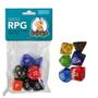 Imagem de Kit Dado RPG Cores Sortidas com 7 unidades: Desafio sem Igual!