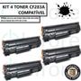 Imagem de Kit de 04 Toner Compatível Para CF283a cf283a 83A Impressoras M125A M201 M225 M226 M202 M127FN M127