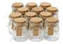Imagem de Kit De 10 Potes Vidro Com Tampa Rolha Cortiça 100ml Temperos Cor Transparente