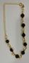 Imagem de Kit De 10 pulseira Feminino com pedrinha Folheado