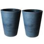 Imagem de Kit de 2 vasos coluna para planta em polietileno para decoração de jardim e casa de luxo 40x33