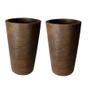 Imagem de Kit de 2 vasos coluna para planta em polietileno para decoração de jardim e casa de luxo 40x33