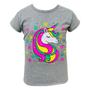 Imagem de Kit de 3 Camisetas Infantis em Malha 100% Algodão para Meninas Estampada