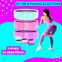 Imagem de Kit de 3 Faixas Elásticas para Exercícios com 3 Níveis de Resistência