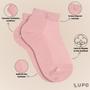 Imagem de Kit De 3 Pares Meia Lupo Sport Kids Cano Curto Infantil Algodão Cores Básicas Para Menino E Menina